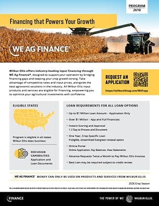 WE Ag Finance - 2026 Programs